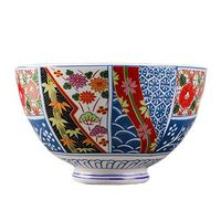 Bowl Household Japanese-Style Couple Bowl Ceramic Eating Bowl Instant Noodle Bowl Soup Bowl Creative Household Dish Bowl Salad Bowl - 2 Sizes Household tableware, retro bowl (Color : 11.66.5cm)
