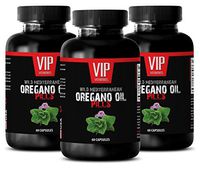 Oregano Leaf Extract - Wild Mediterranean Oregano Oil 1500mg - Digestive aids for Constipation - 3 Bottles 180 Capsules