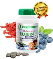 Nature Spec Kids Chewable Lutein Premium Blueberry Flavor Taurine Vitamin Zinc Eyebright Extract Lycium Extract Kid's Eye Health,Vitamin Chewbale Eye Health Kid Lutein