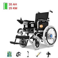 Wheelchair Medical Equipment Foldable Electric Self-Service Manual and Electric Dual Mode Electromagnetic Brake Can Lie Down and Rest Walker Assist Devices (Size : HG01-B)