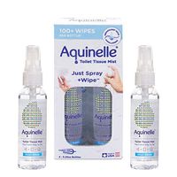 Aquinelle Toilet Tissue Mist Gift Set, Eco-Friendly & Non-Clogging Alternative to Flushable Wipes Simply Spray On Any Folded Toilet Paper (2 Pack Ocean Breeze 3.25 oz)