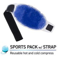 TheraPearl Color Changing Reusable Hot Cold Pack with Strap, Sports Size Ice Pack with Gel Beads, Flexible Hot & Cold Compress for Pain Relief, Swelling, Sports Injuries, Cooling & Heating Pad