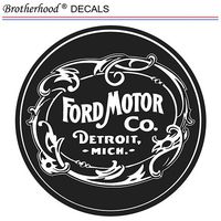 Ford Motor Company Vintage Car Sign Emblem Gas Signs Car Company Pack of Two Vinyl Decals for Laptop Water Bottle Bike Car Truck Sticker (Pack of Two 2.75" Decals)