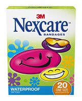 Nexcare Tattoo Waterproof Bandages, Dirtproof, 20-Count Packages (Pack of 12)