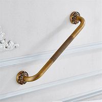 FHLYCF European style retro copper color embossed chassis, bathtub handrails, bathroom installation, shower grab bar, disabled elderly, anti-skid toilet handrails, 50cm