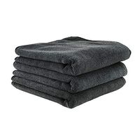 Chemical Guys MIC35303 Workhorse Professional Grade Microfiber Towel, Black (16 in. x 16 in.) (Pack of 3)