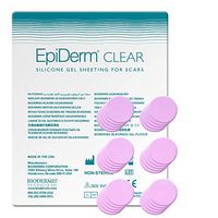 Epi-Derm Epi-Tabs - .75 in - (30 Pack) (Clear Circles) Silicone Scar Sheets from Biodermis