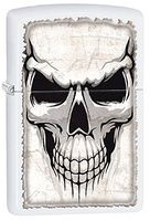 Zippo Personalized Message Engraved Customized Edgy Part1 Lighter Indoor Outdoor Windproof Lighter (Iced Skulls) (Skull #16)