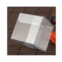 10,25,50 Clear Plastic Tuck Top PVC Boxes Wedding Party Favor(5"x5"x5") (10)
