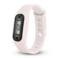 FAPIZI Clearance✿Fashion Digital LCD Pedometer Run Step Walking Distance Calorie Counter Watch Bracelet (White)