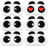 Bestsupplier Lovely Panda Face Sleep Masks Eye Mask Sleeping Blindfold Nap Cover 6 PCS