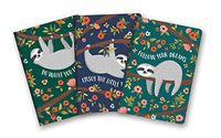 Studio Oh! Notebook Trio with Three Coordinating Designs, The Sloth Life