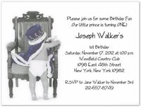 Prince Charming 1st Birthday Invitations - Set of 20