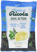 Ricola Ricola Dual Action Glacier Mint 19 Drops (3 Packs)