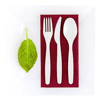 Compostable Plastic Spoon Disposable White Plastic Spoon - 6.5" - Durable - PLA - 250ct Box - Restaurantware