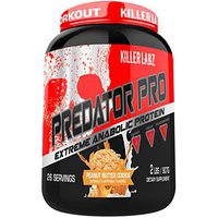 Killer Labz Predator Pro Weight Gainer Protein Powder, Premium Whey Protein Isolate and Concentrate Blend for Mass Gains, Peanut Butter Cookie, 2 Pounds, 25 Servings