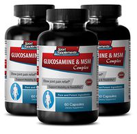 antiaging - GLUCOSAMINE & MSM 3200MG - glucosomine - 3 Bottle (180 Capsules)