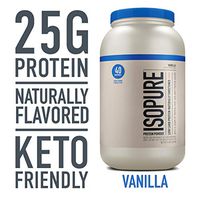 Isopure Low Carb Naturally Sweetened, Zinc for Immune Support, 25g Protein, Keto Friendly Protein Powder, 100% Whey Protein Isolate, Flavor: Vanilla, 3 Pound (Packaging May Vary)
