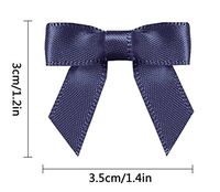 Pre-Tied Satin Gift Bows Navy (Pack of 50)