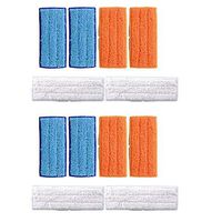 VideoPUP Replacement Reusable Mopping Pads Pack of 12 Compatible with Irobot Braava Jet 240 241（4 Wet Mop Pads 4 Slightly Wet Mop Pads and 4 Dry Sweep Pads）