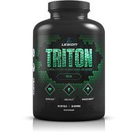 Legion Athletics Triton Fish Oil Capsules - Triple Strength Omega 3 Essential Fatty Acids with Vitamin E & Lemon Oil for Maximum Absorption, Freshness & Purity - 2400mg EPA & DHA Per Serving, 30 Svgs
