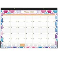 2020-2021 Desk Calendar - 18 Months Desk/Wall Calendar, 17" x 12", Large Monthly Desk Calendar, Jan 2020 - June 2021, Large Ruled Blocks, Tear Off, Best Desk Calendar for Planning and Organizing