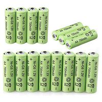 Sodoop [ Pack of 20] AA 1.2V 700mAh Batteries, Lithium Rechargeable Ni-Cd Cylindrical Battery for Garden Solar Light, LED Flashlights,Power Tools Etc