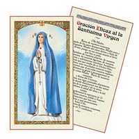 Oracion a La Santisima Virgen Del Pozo Tarjeta Plastificada Y Bendecida Por Su Santidad