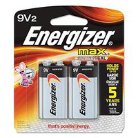 ENERGZR MAX BATT 9V CD2 CARD OF 2