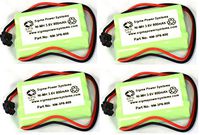 SPS Brand 3.6V 800 mAh Replacement Battery for Uniden TRU9585-2 CordlessPhone (4 Pack)