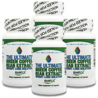Ultimate Green Coffee Bean Extract with SVETOL 400mg per Capsule (240 Capsules) Buy 3 Get 1 Free 50% Chlorogenic Acid
