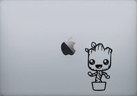 CCI Groot Gaurdians of The Galaxy Decal Vinyl Sticker|Cars Trucks Vans Walls Laptop| Black |5.5 x 3 in|CCI1368