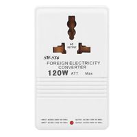 Power Converter Adapter,110V to 220V Step-Up & Down Voltage Converter 120W CN Plug SW-S16 Step Down Voltage Transformer Plug Power Adapter Voltage Converter Step Down