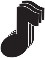 Music Note Small Single Color Creative Cut-Outs