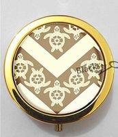 BlackKey Turtles Tortoise Pattern 3-Compartment Decorative Pocket Gift Box Case Organizer for Pill, Color 2 -1295