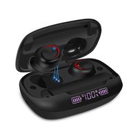 Ceppekyy Wireless Earbuds, Bluetooth 5.0 Earphones in-Ear TWS Stereo Headphones Deep Bass 60H Playtime with 1400mAh Charging Case LED Battery Display, IPX7 Waterproof Built-in Mic Headsets for Sports