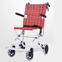 PLLP Medical Rehab Chair, Wheelchair,Wheelchair Folding Light Portable Elderly Wheelchair, Travel Ultra Light Children Small Portable Simple Folding Trolley