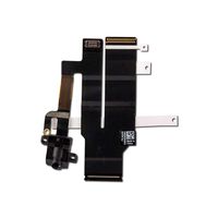 Group Vertical Replacement Headphone Jack with Flex Cable Compatible with Apple iPad 2 CDMA (Black) (A1416, A1430, A1403)