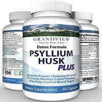 Psyllium Husk Plus Capsules | Cleanse Detox Diet Supplement Pills | Digestive Formula for Weight Loss Intestinal Bloating