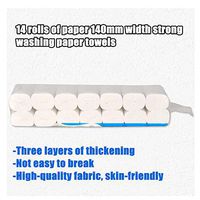 14 Rolls Toilet Paper, 4 Ply Bath Tissue, Soft Bulk Toilet Paper, Standard Rolls, tissue paper，toilet paper bulk Bath Tissue Rolls, Silky & Smooth Home Kitchen Toilet Tissue (14 Rolls)