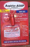 Emergency Critical Aspirin Pill Holder- Save Your Life