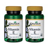 Swanson Vitamin E 400 Iu 400 Iu (268 Milligrams) 60 Sgels (2 Pack)