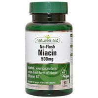 No Flush Niacin (B3) 500mg 60 Tablets