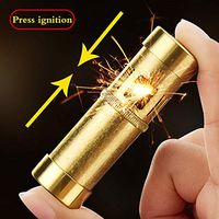 Vintage Collection Cigarette Lighters,Refillable Brass Windproof Kerosene Lighters,Creative Retro Style Cool Lighters (Lighthouse Shape)