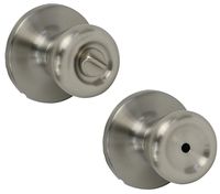 Ultra Security 82578 Privacy Door Lockset, Tulip Style Knob, Satin Nickel