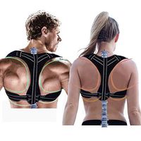 HenMerry Posture Corrector Back Support Brace for Women and Men Under Clothes Back Corrector Breathable Adjustable Back Straightener Back Brace Ideal for Shoulder Clavicle Support, Upper Back & Neck
