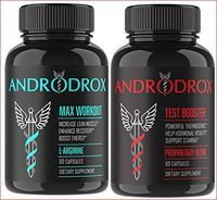 Androdrox MAX Workout and Test Booster COMBO - Great Workouts,Cut Recovery Times, Enhance Energy And Stamina