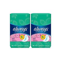 Always Ultra Thin Pads Slender Flexi-Wings, 36 Count, Pack of 2