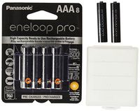 Eneloop Pro AAA 950mAh Min 900mAh High Capacity Ni-MH Pre-Charged Rechargeable Battery with Holder Pack of 10