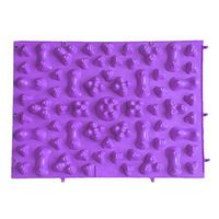 Elevin(TM) Large Colorful Acupuncture Foot Massager Medical Therapy Mat Foot Massage Pad (Purple)